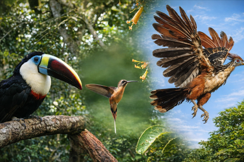 Tarapoto Birdwatching / Live Plumage, Birds Along the Trail